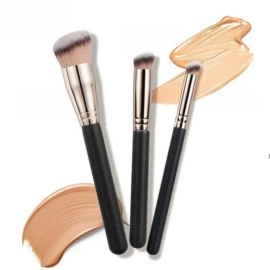 1/3Pcs Makeup Brushes Professional Foundation Concealer Angled Seamless Cover Cosmetics Contour Brush Beauty Tools